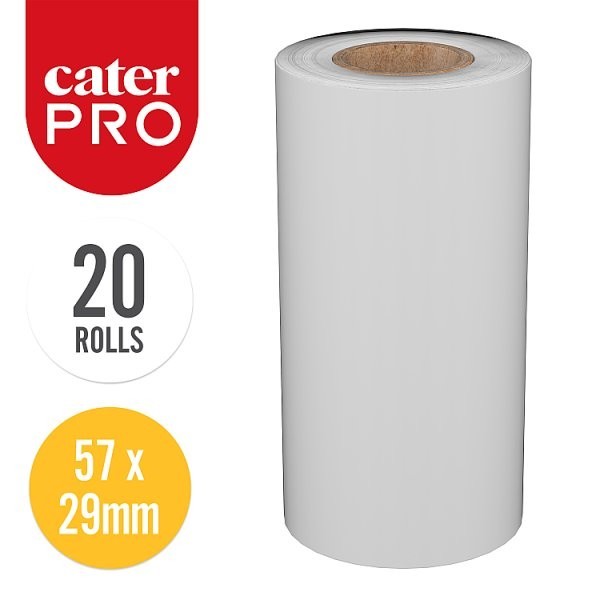 CaterPro 20 Thermal Till Paper Rolls 57x39mm Chip & Pin PDQ Receipt Credit Card