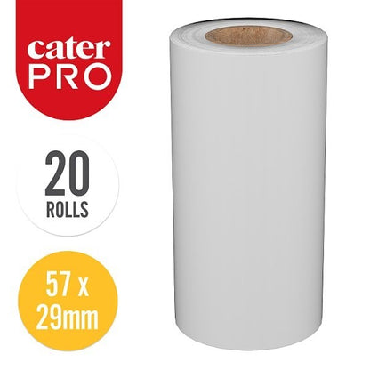 CaterPro 20 Thermal Till Paper Rolls 57x39mm Chip & Pin PDQ Receipt Credit Card