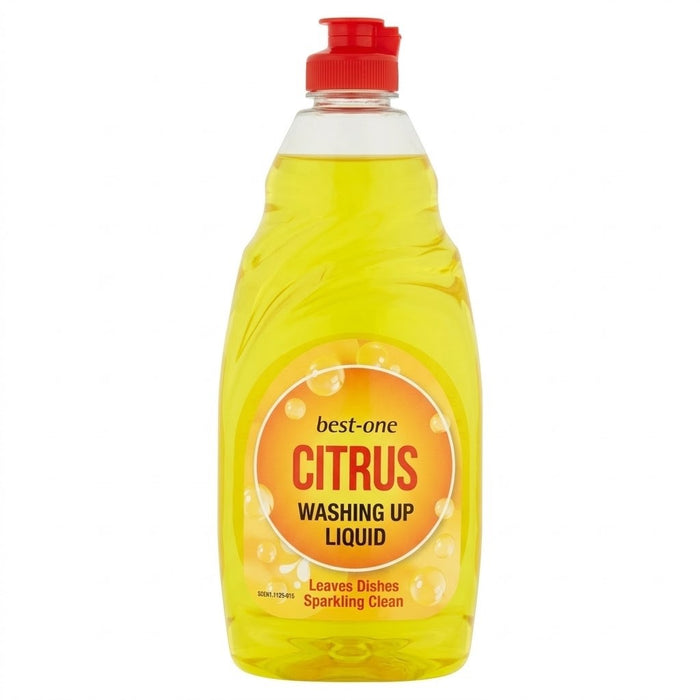 500ml x 8 Bestin Citrus Washing Up Liquid Yellow Detergent