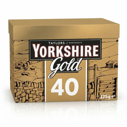 40s 125g 5 Pack Bundle Total 200 Bags Yorkshire Gold Tea Bags