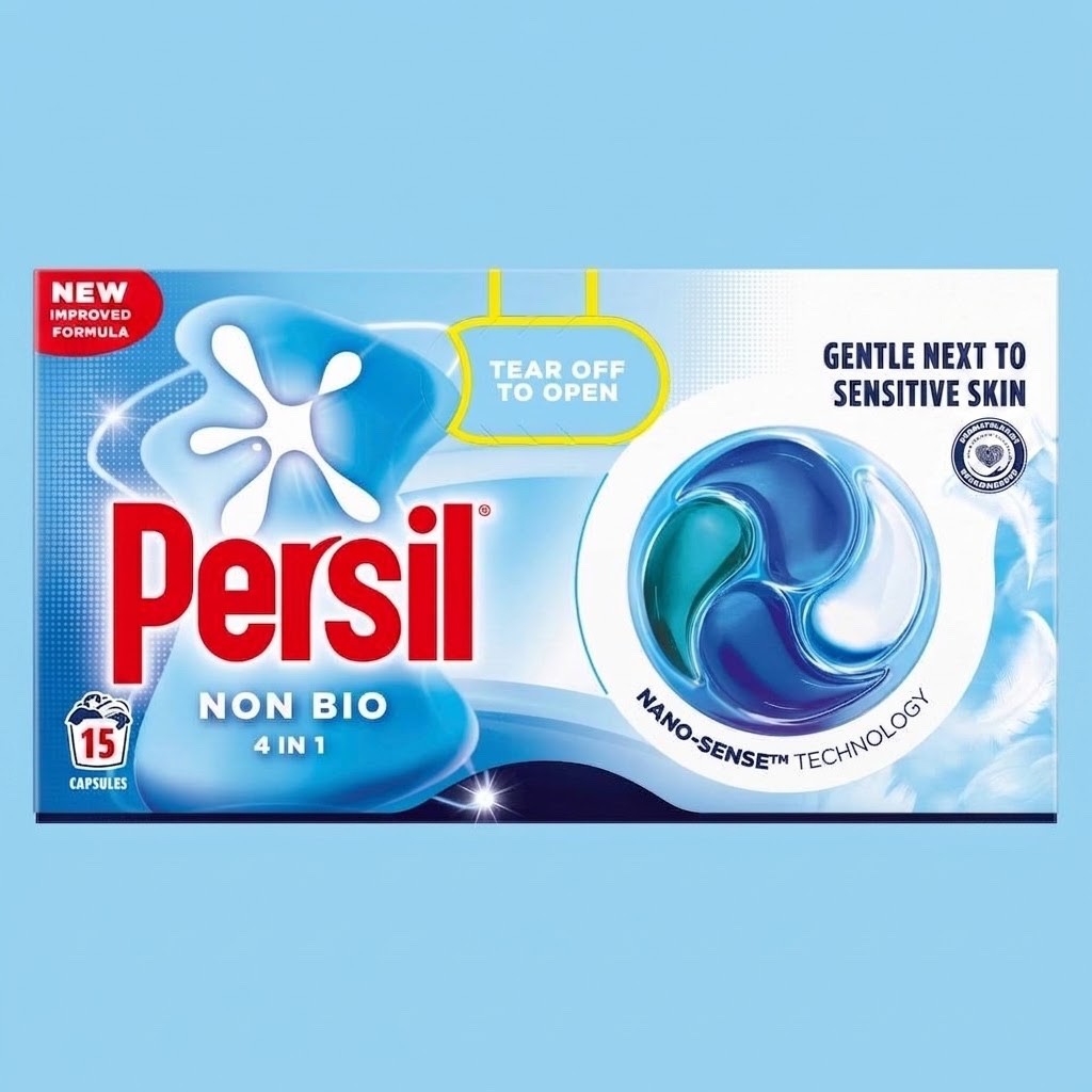 4 Pack (15 Pods Each, 60 Total) Laundry Detergent Capsules Liquid Wash Pods