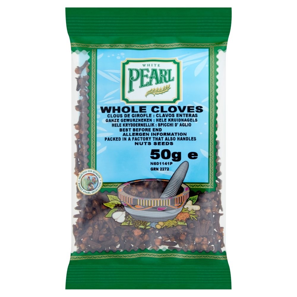 50g x 12 (600g) White Pearl Whole Cloves - Finest Selection Quality