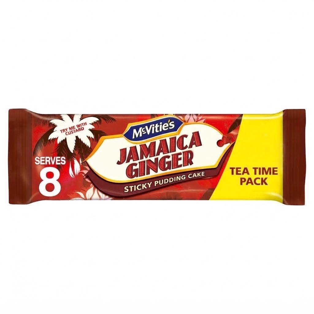 206g × 8 McVitie's Jamaica Ginger Sticky Pudding Cake - Case of 8