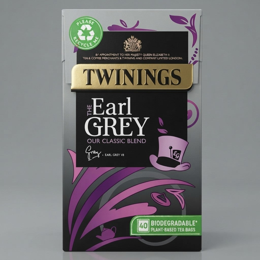 40s 100g 4 Pack Bundle Total 160 BagsTwinings Earl Grey Tea Classic Black Tea