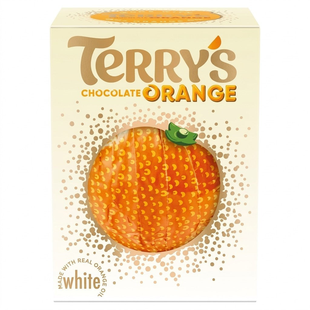 12x 145g Terry's White Chocolate Orange Ball Wholesale Bulk Christmas G