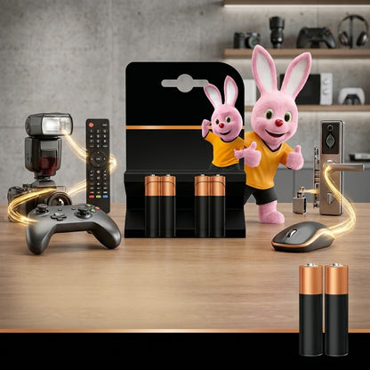 4 Pack Duracell Plus AAA Batteries 1.5V Power Boost Alkaline Bulk