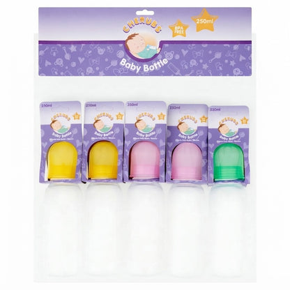 36x 250ml Cherubs Baby Feeding Bottles BPA Free Infant Milk Bottle