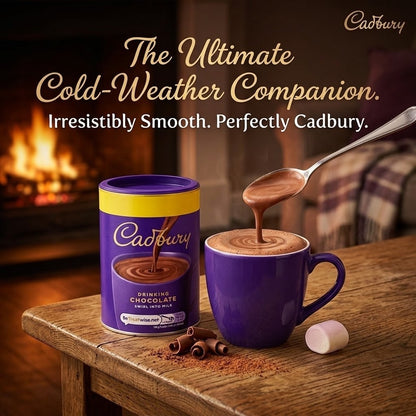 250g × 6 Cadbury Drinking Chocolate Hot Cocoa Powder Tub UK Swirl into Milk