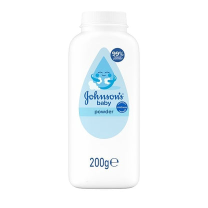 6x 200g Johnson's Baby Powder Natural Cornstarch Absorbs Moisture