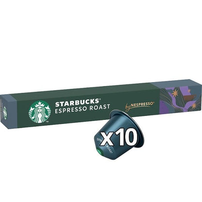 12x Starbucks Dark Espresso Roast Nespresso Original Pods 120 Capsules Bulk