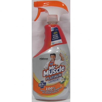 750ml × 6 Mr Muscle Platinum Kitchen Cleaner Spray Citrus