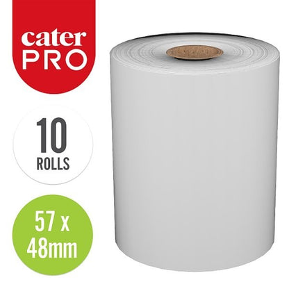 CaterPro 57mm x 48mm Small Thermal Receipt Paper Rolls for EPOS Systems