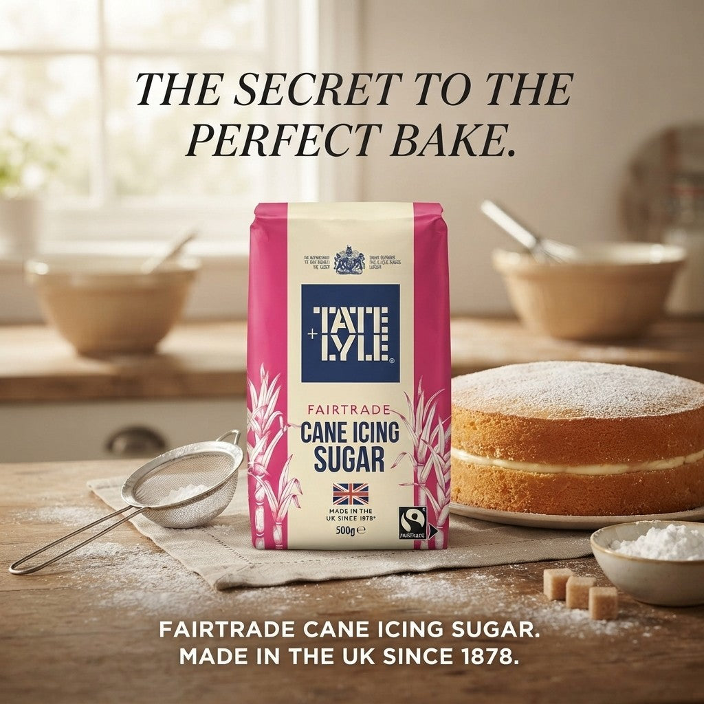 10x 500g Sugar Tate & Lyle Fairtrade Cane Icing Fine Baking Sugar