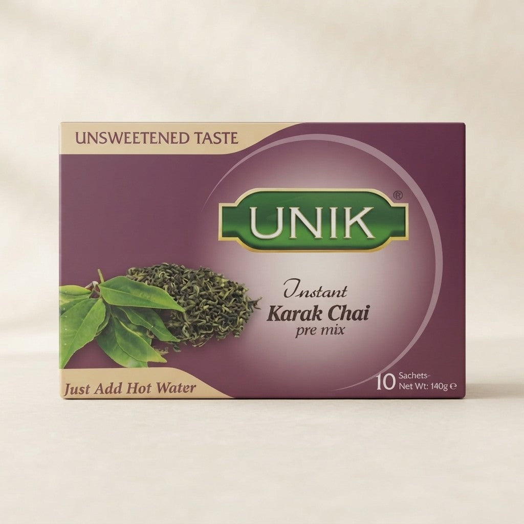 5x Unik 140g Unsweetened Karak Tea Premix 10 Sachets