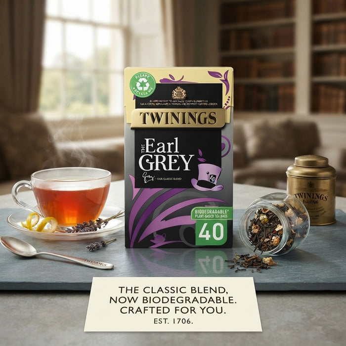 40s 100g 4 Pack Bundle Total 160 BagsTwinings Earl Grey Tea Classic Black Tea