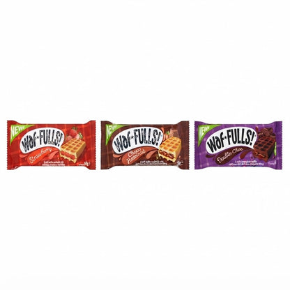Waf*Fulls Soft Waffle Sandwiches 50g x 12 – Choose Your Flavour