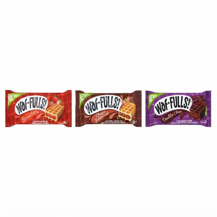 Waf*Fulls Soft Waffle Sandwiches 50g x 12 – Choose Your Flavour