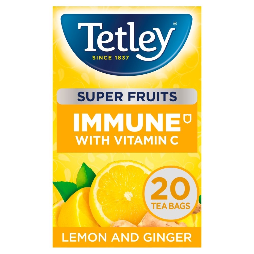 Tetley Super Green & Super Fruits Tea Bags 20s x 8 Multipack Bundle