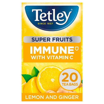 Tetley Super Green & Super Fruits Tea Bags 20s x 8 Multipack Bundle