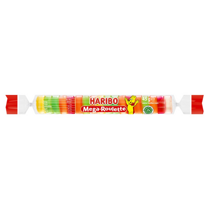 HARIBO Mega Roulette Jelly Fruit Sweets Pack of 40 x 45g