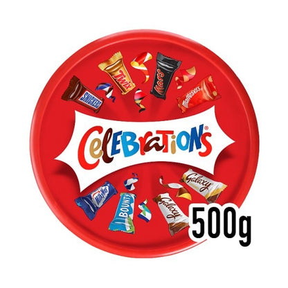 500g Pack Celebrations Milk Chocolate Tub Assorted Share Mix Eid Christmas Gif