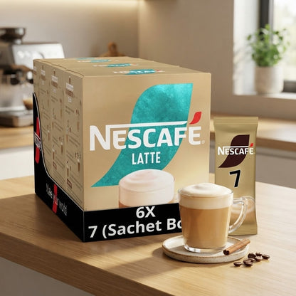 Nescafé Instant Coffee Sachets Assorted Bundle - Latte, Cappuccino&Caramel Latte