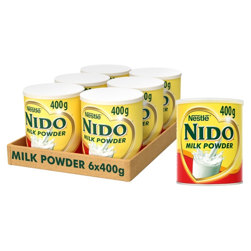 400g x 12 Nido Instant Full Cream Whole Milk Powder Tin Can Nestle High Protein
