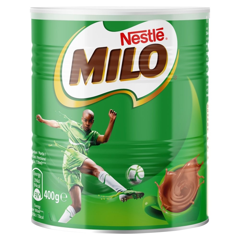 400g Pack - Nestlé Milo Chocolate Malt Powder Drink Fortified Milk Cocoa Can