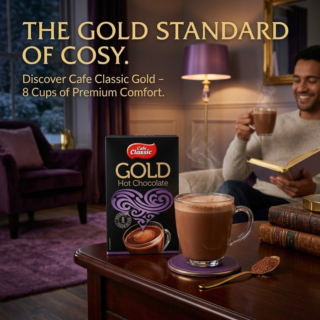8x 200 g Cafe Classic Gold Premium Cocoa Blend Hot Chocolate