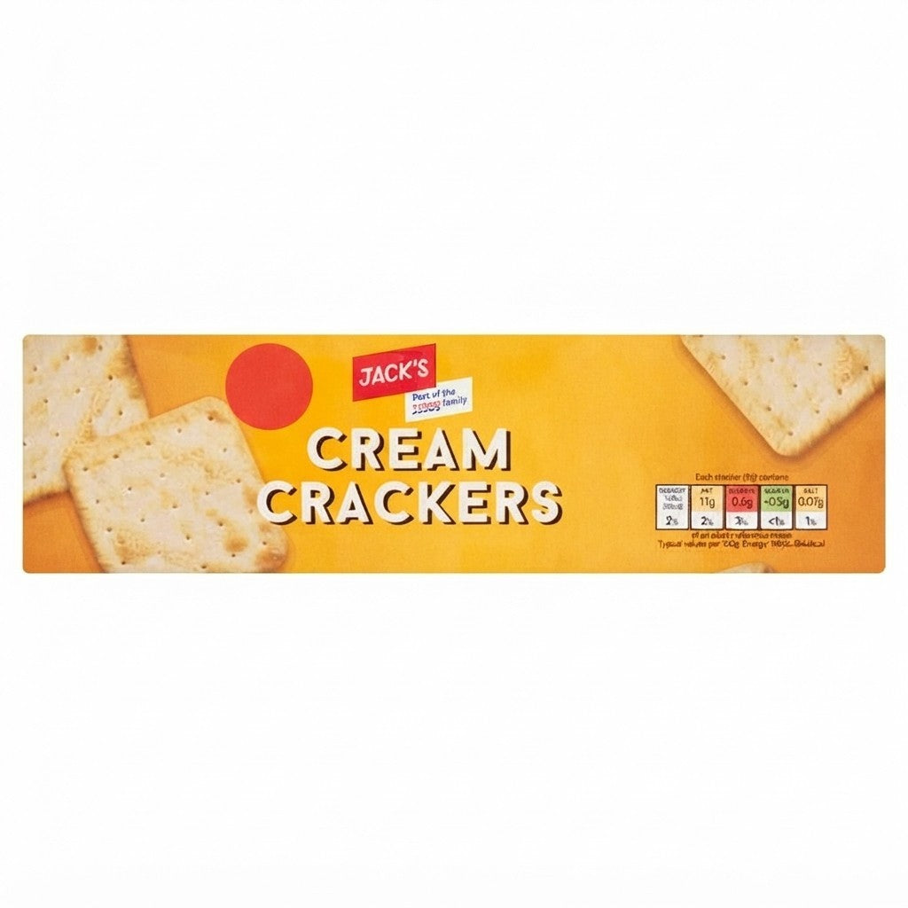 12x 300g Jack's Cream Crackers Traditional Crispy Savory Crackers