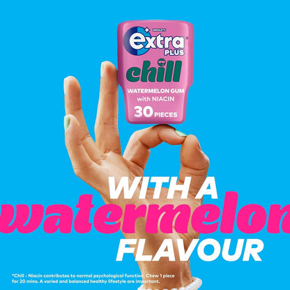 Extra Plus Sugarfree Chewing Gum Bottle 30 Pieces 6 Pack - Choice Of Flavours