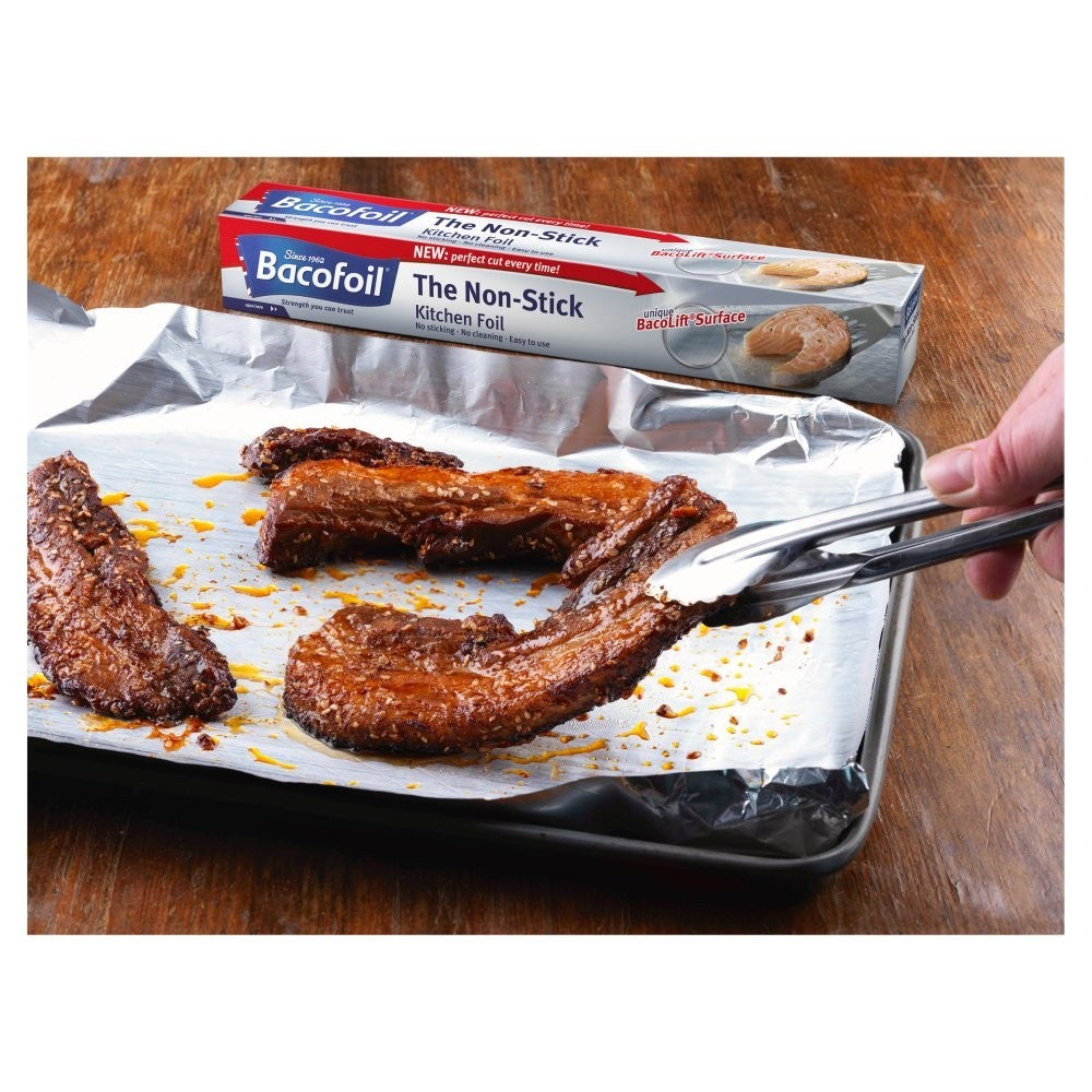 300mm x 5m Rolls X 6 Bacofoil Non Stick Kitchen Foil BacoLift Easy Cut Bulk Pack