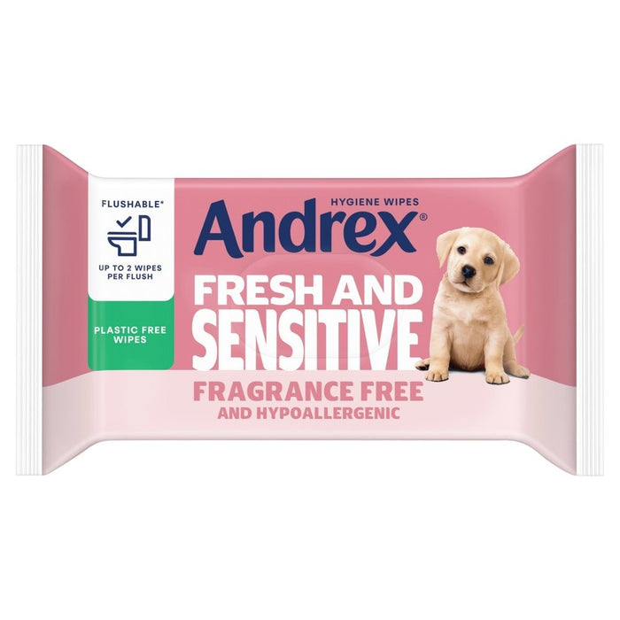 12x 30s Andrex Fresh & Sensitive Moist Toilet Tissue Wipes Flushable & Fragrance