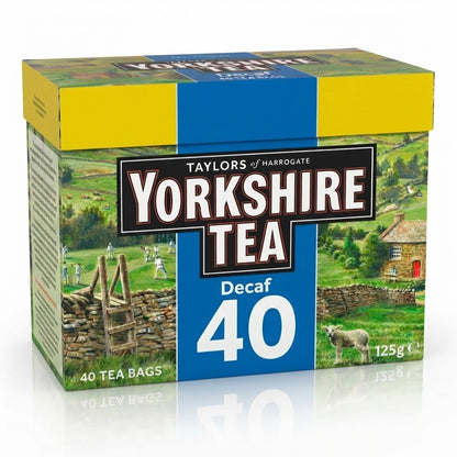 40s 125g 5 Pack Bundle Total 200 Bags Yorkshire Tea Decaf