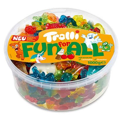 1 kg Trolli Fun for All Party Size Gluten & Lactose Free Fruit Gum Sweet Mix