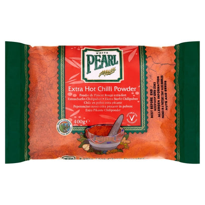 10 x 400g White Pearl Extra Hot Chilli Powder Bulk Pack UK Packed