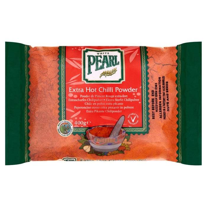 10 x 400g White Pearl Extra Hot Chilli Powder Bulk Pack UK Packed