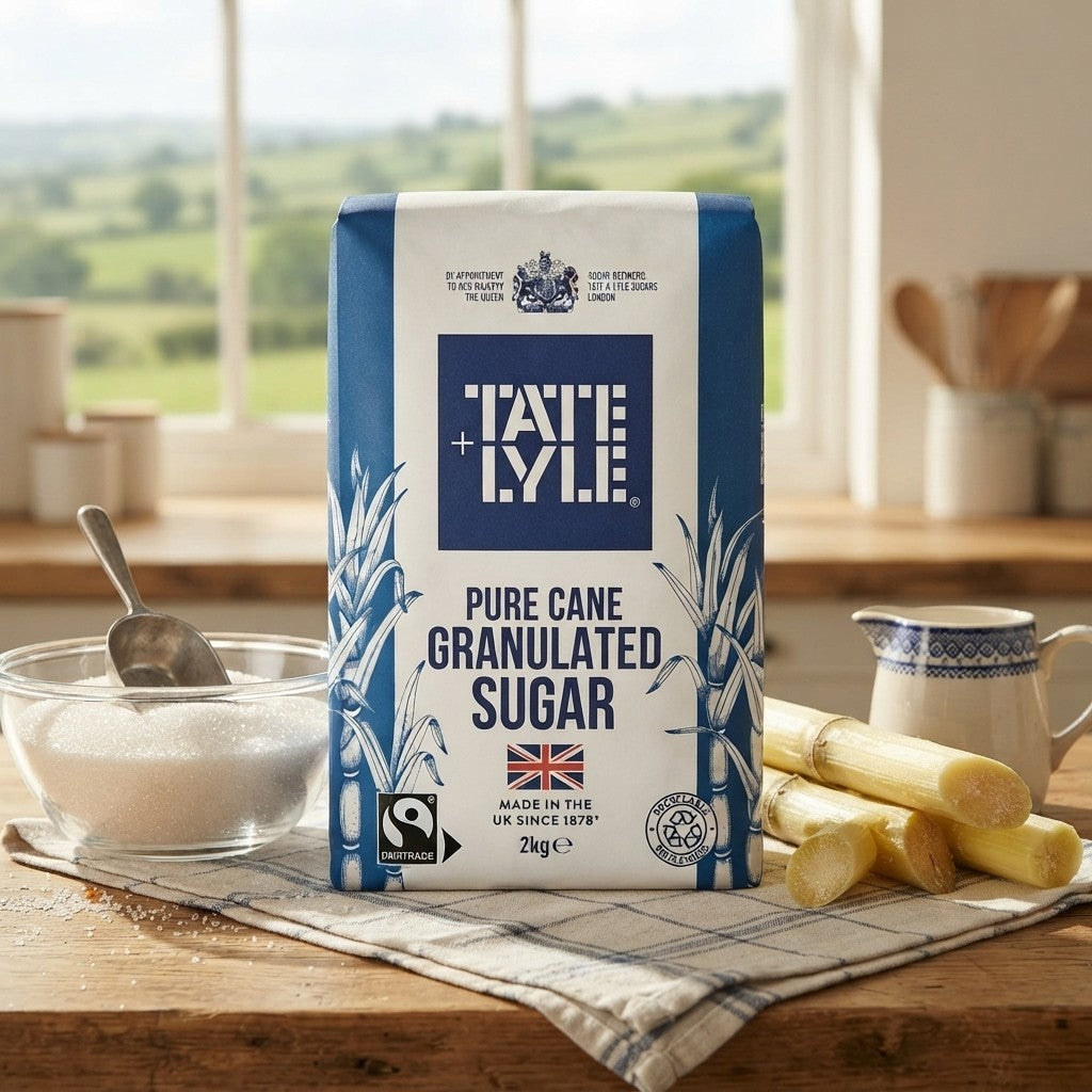 Tate & Lyle Pure Cane Granulated Sugar 2kg (Pack of 6) Fairtrade