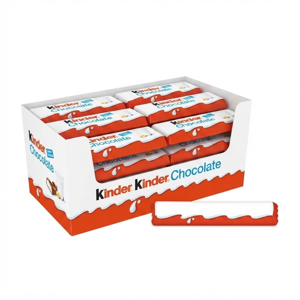 36 x 21g | Kinder Chocolate Medium Treat Snack Bars Bulk Box