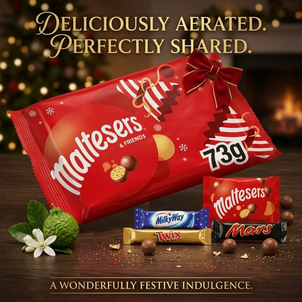 73g (Case of 12) Maltesers & Friends Small Christmas Selection Pack Bulk Stockin