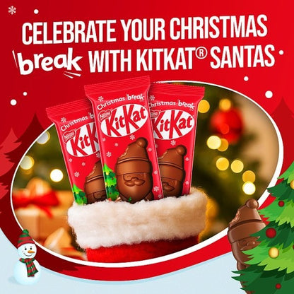 29g x 30 Nestle Kit Kat Milk Chocolate Santa Figures Bulk Christmas Stocking Fil