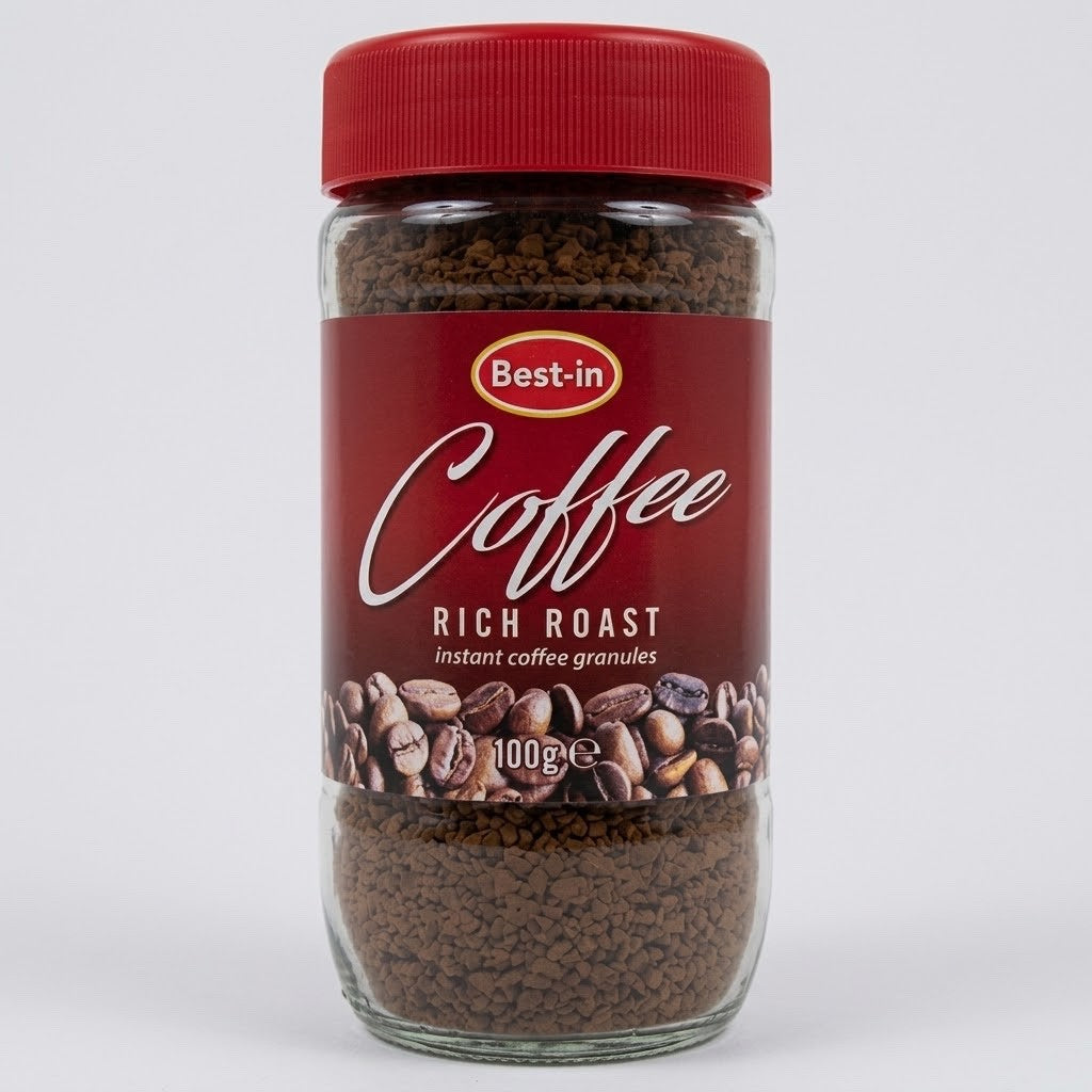 6 x 100g BestIn Instant Coffee Jar Pack - Rich & Smooth Everyday Coffee