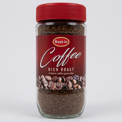 6 x 100g BestIn Instant Coffee Jar Pack - Rich & Smooth Everyday Coffee