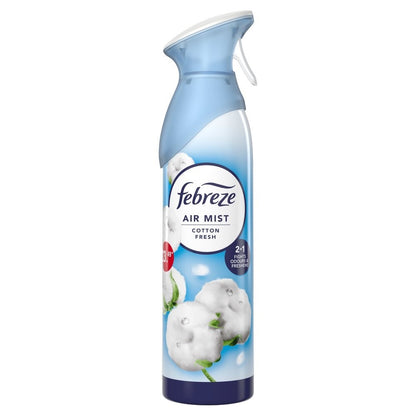 Febreze Air Freshener Room Spray 185ml x 8 Pack Odour Eliminator Aerosol Freshen
