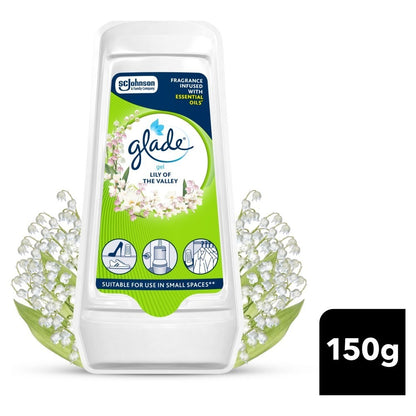 Glade Solid Gel Air Freshener 150g - Lily of the Valley Essential Oils