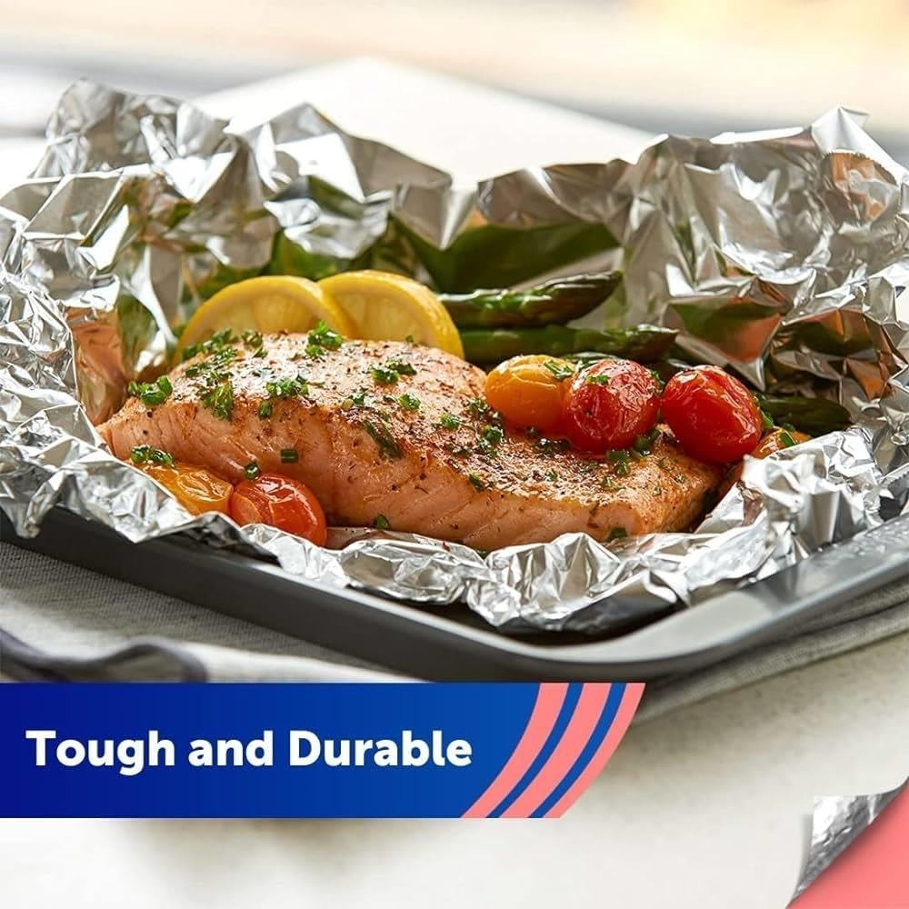 6 Packs Bacofoil Original Kitchen Foil 45cm x 5m Wide Aluminium Rolls Bulk