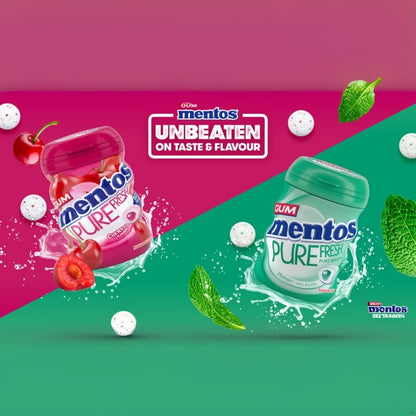 Mentos Sugarfree Chewing Gum Jars 40 Pieces Spearmint & Peppermint - Bulk