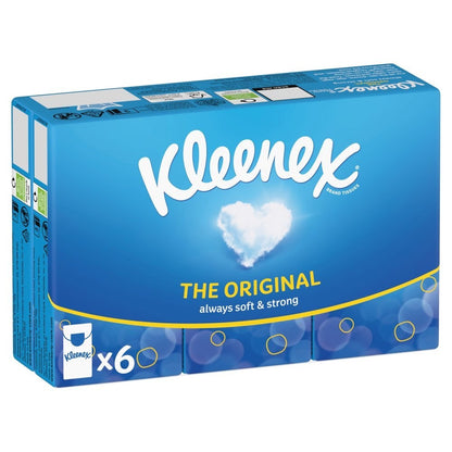 6 pk x 10 Kleenex Original Tissues Bulk 12 Boxes x 64 Sheets Soft Facial Tissue