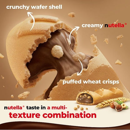 16 x 6 x 22g Pack Nutella B-Ready Hazelnut Chocolate Wafer Crisp Snack Bars