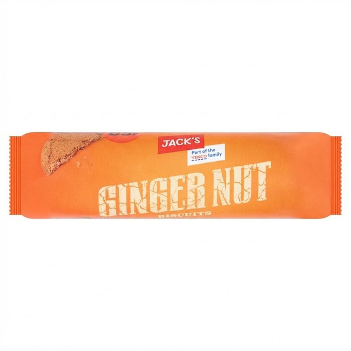 18 x 200g Pack | Jack's Ginger Nut Biscuits, Crunchy Ginger Biscuits Bulk Bundle